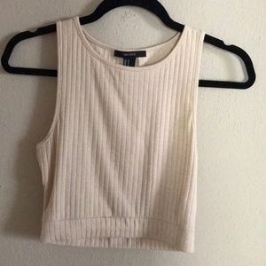 Cream crop top